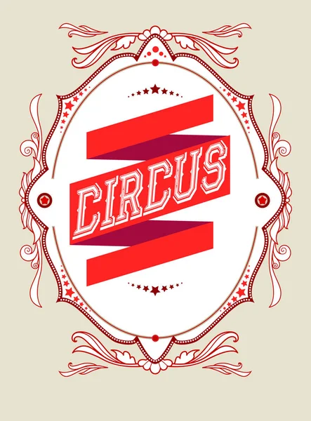 Circus vakantie sjabloon — Stockvector