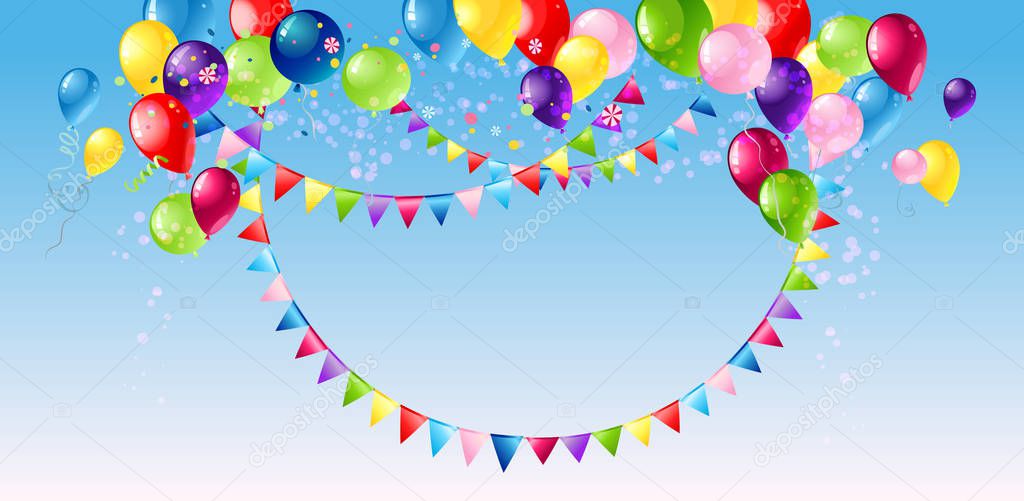 background with air baloons