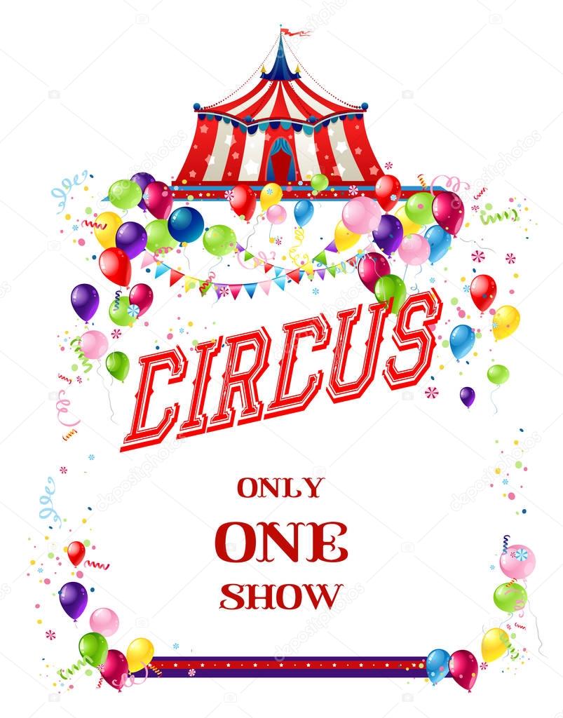 Circus holiday template