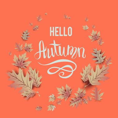 Öğeleri sonbahar yaprakları 