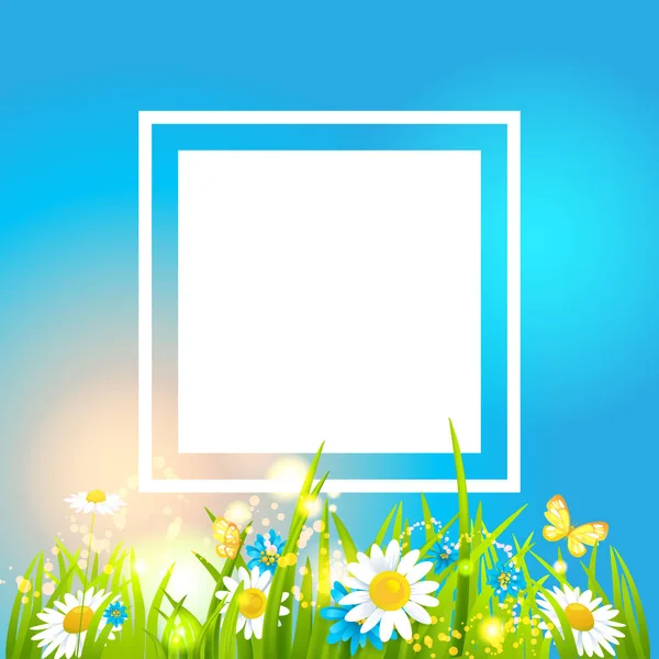 Summer or spring template — Stock Vector