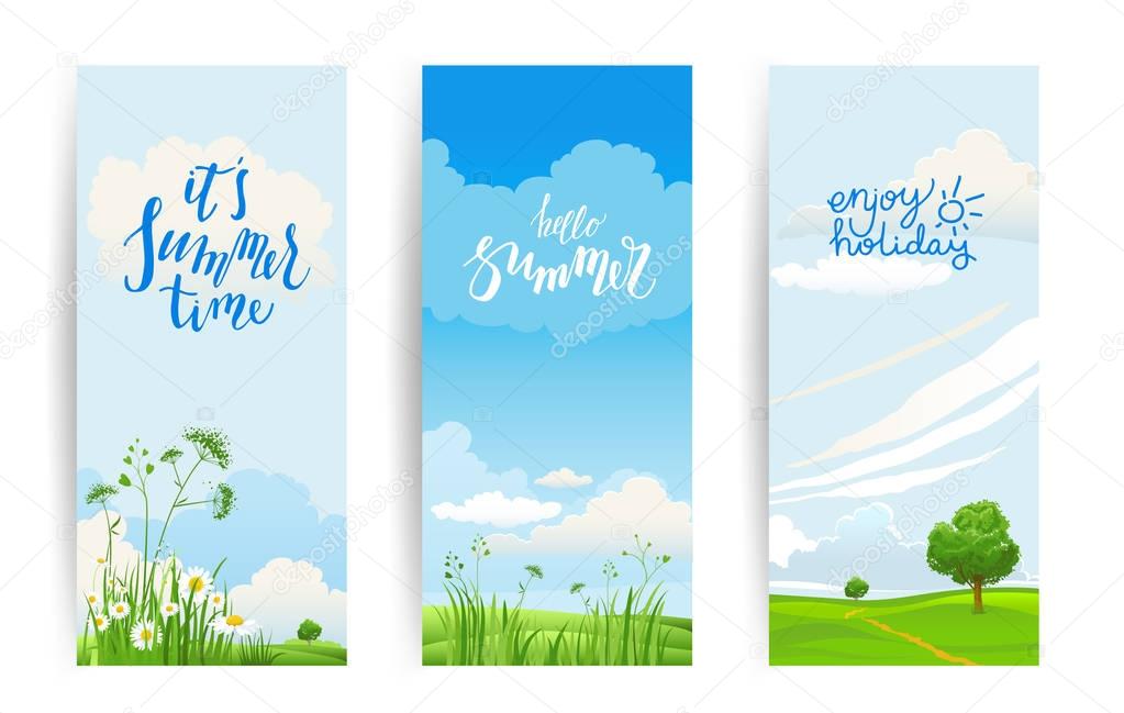 Summer or spring banners 