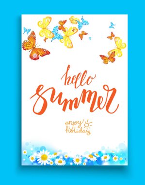 Yaz şablon tasarım afiş