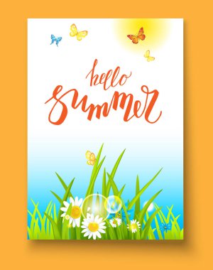 Yaz şablon tasarım afiş