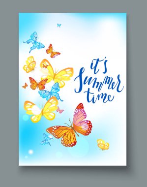 Yaz şablon tasarım afiş