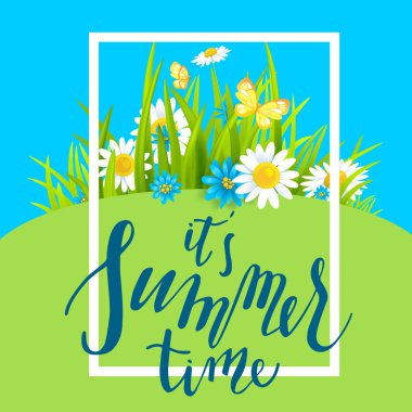 Yaz şablon tasarım afiş