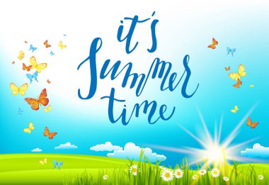 Yaz şablon tasarım afiş