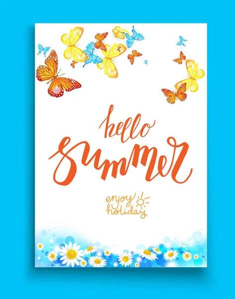 Yaz şablon tasarım afiş