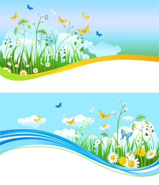 Summer or spring template — Stock Vector