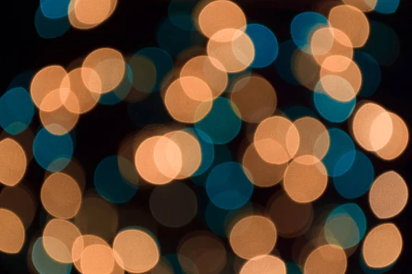 Christmas garland with colorful lights.