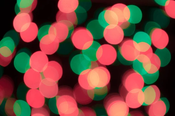 Christmas garland with colorful lights. — Stock Photo, Image