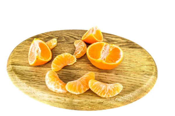 Portakal mandalinası, mandalina kabuğu veya mandalina dilimi — Stok fotoğraf