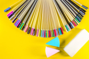 Manikür ve pedikür için kozmetik araçlar kümesi