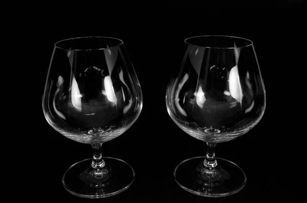 Verre vide pour brandy, whisky ou bourbon — Photo