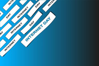 Ulusal İnternet Gününün Vektör illüstrasyonu