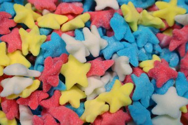 soyut çok renkli jelatin şeker