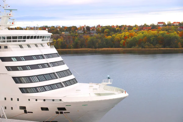 Puerto Helsinki Donde Puede Ver Gran Barco Muelle —  Fotos de Stock