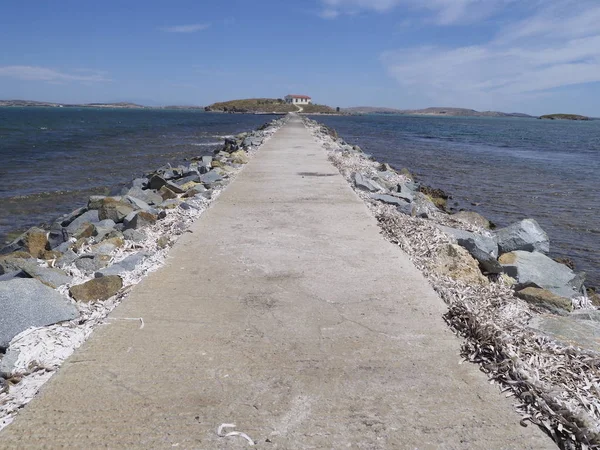 Limnos güney kıyısında — Stok fotoğraf