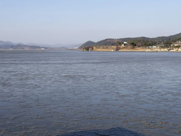 Mudflats nella zona di Mokpo — Foto Stock