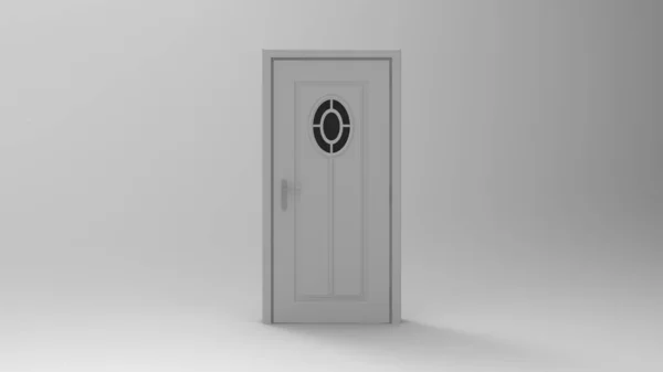 3d renderowanie drzwi izolowanych w tle studio — Zdjęcie stockowe