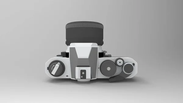 3d rendering of an analogue camera isolated in studio background — Stock Photo, Image