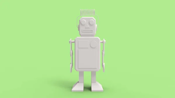 3d rendering of a cute robot isolated in a studio background — 스톡 사진