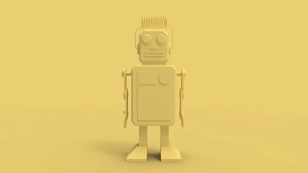 3d rendering of a cute robot isolated in a studio background — 스톡 사진