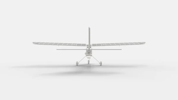 Renkli arka planda izole edilmiş bir RC uçağının 3D görüntülemesi — Stok fotoğraf
