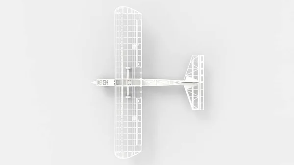 3d rendering of a rc airplane isolated in colored background — Stock Photo, Image