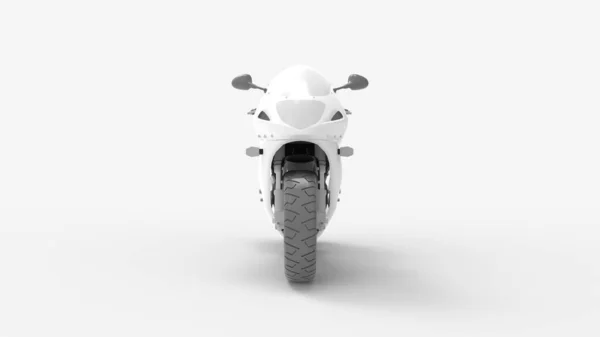 3d renderização de um super esporte motocicleta isolada em estúdio fundo — Fotografia de Stock