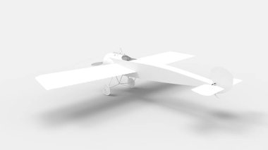 3 boyutlu bir dünya savaşı. Bir uçak stüdyoda izole edilmiş.