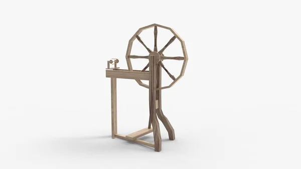3D-s renderelés egy spinning wheel elszigetelt stúdió háttér — Stock Fotó