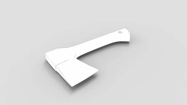 3d rendering of an axe isolated in a white studio background — 스톡 사진