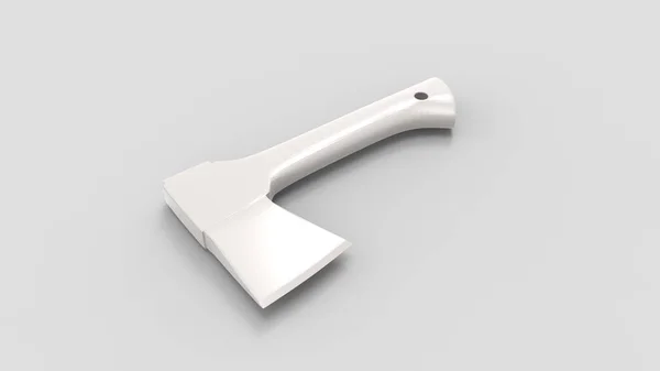 3d renderização de um machado isolado em um fundo de estúdio branco — Fotografia de Stock