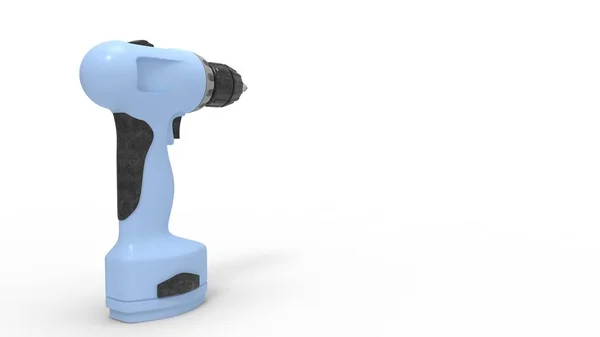 3d rendering of a electric screwdriver isolated in studio background — 스톡 사진