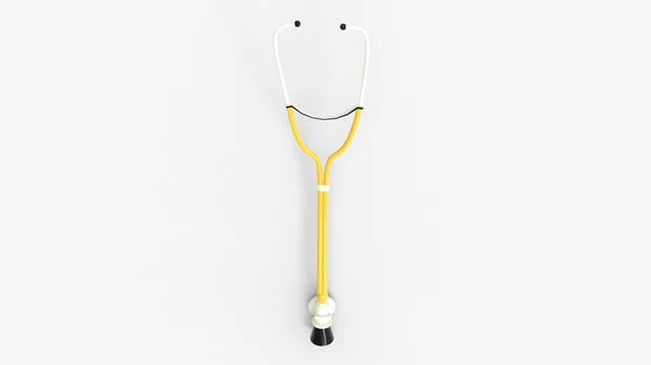 3d rendering of a stethoscope isolated in a studio background — 스톡 사진