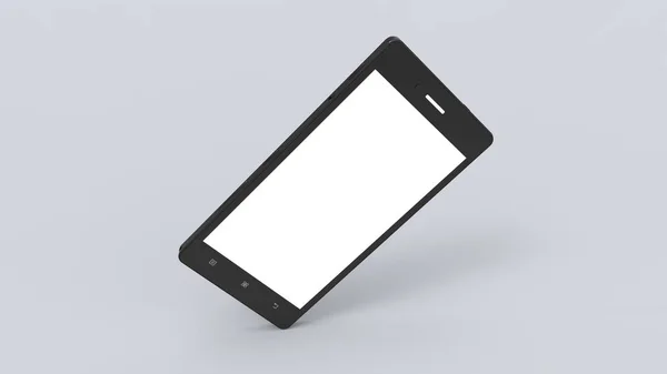 3d rendering of a smart phone isolated in a studio background — 스톡 사진