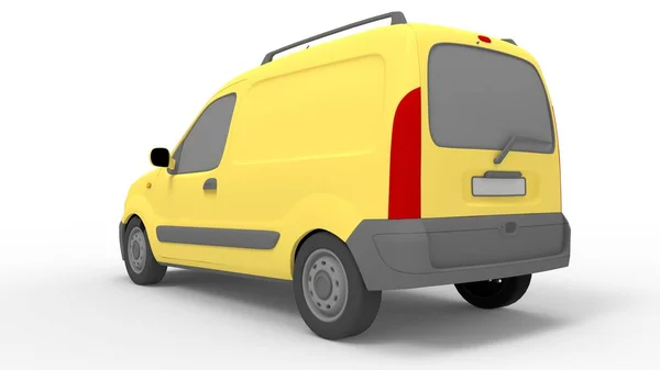 3d rendering of a transporter van car isolated in studio background — 스톡 사진