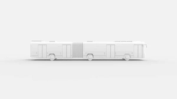 3d rendering of a strecthed public transport bus isolated in studio — Stock Photo, Image