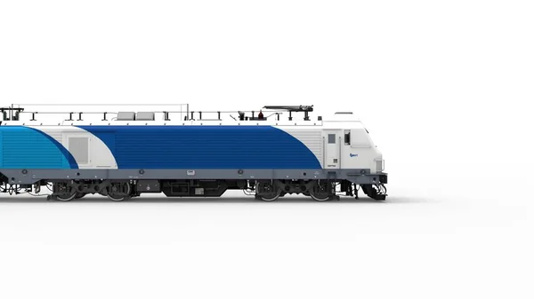 3d renderowanie pociągu lokomotywa izolowane w białym tle studio — Zdjęcie stockowe