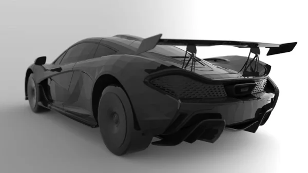 3d rendu d'une super voiture de sport isolée dans un arrière-plan studio — Photo