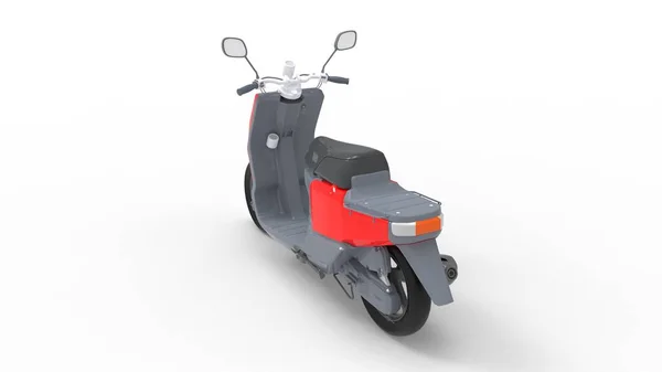 Rendering 3d di uno scooter isolato in uno sfondo bianco studio — Foto Stock