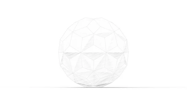 3D renderização de modelos de poliedros coloridos isolados em um fundo de estúdio — Fotografia de Stock