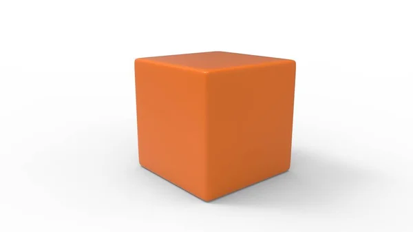 3D-Darstellung einer leeren Box isoliert, in mehreren Farben. — Stockfoto