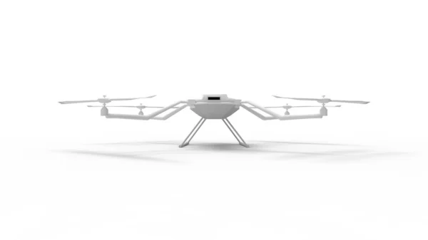 3d rendering of a drone isolated in white background — 스톡 사진