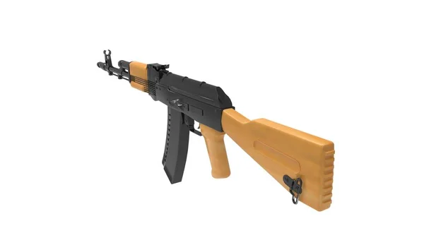 3d renderização de um rifle de assalto isolado no fundo branco — Fotografia de Stock