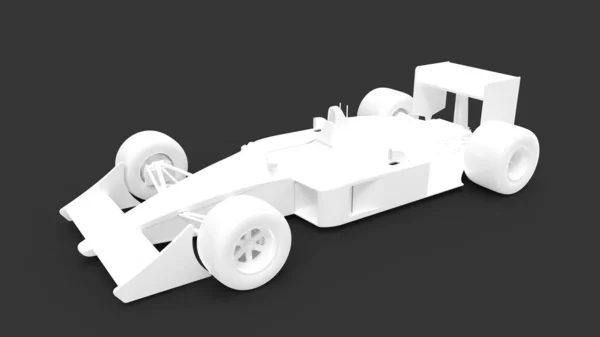 3D візуалізація старовинного гоночного автомобіля ізольовано на студійному фоні — стокове фото