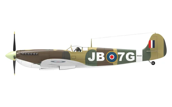 3D vykreslování 2. světové války letadlo izolované na bílém pozadí — Stock fotografie