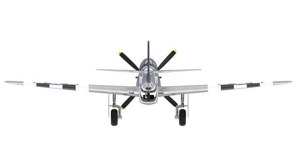 3d rendering of a world war two airplane isolated on white background — Stock Photo, Image