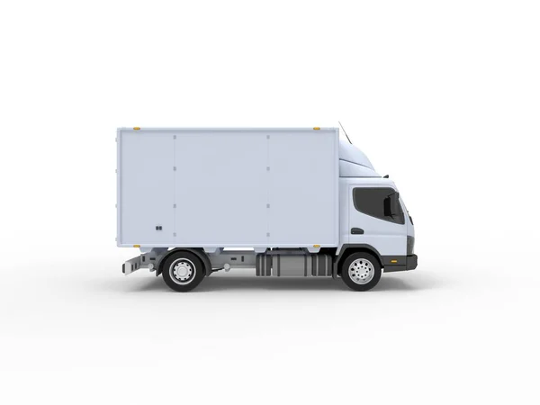 3D-Rendering eines kleinen LKW isoliert auf weißem leeren Raum Studio-Hintergrund — Stockfoto